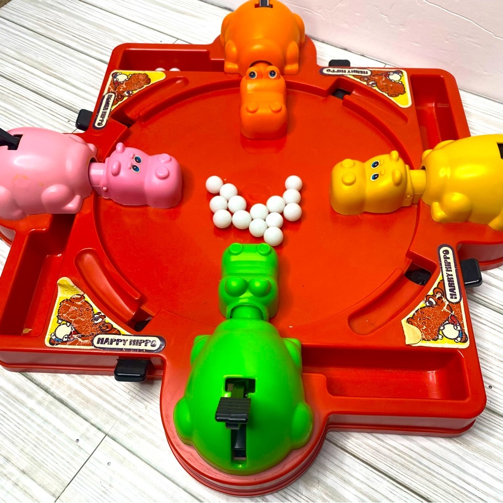 Vintage Hungry Hungry Hippos Hasbro 1978 Board Game Kids